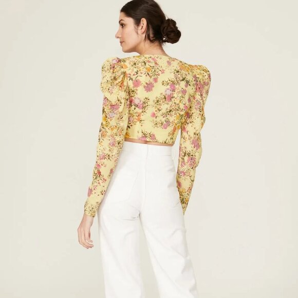 Hemant & Nandita  Lyla Floral Crop Top - Picture 2 of 10